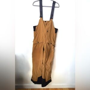 PICTURE ORGANIC MENS AVENING BIB SNOW PANTS SIZE M CAMEL